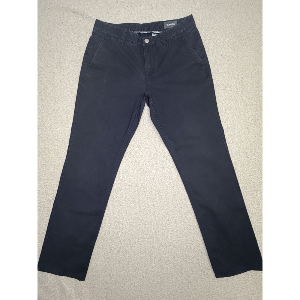 Bonobos Chino Pants Mens 32x32 Slim Fit Blue Flat Front Cotton Casual